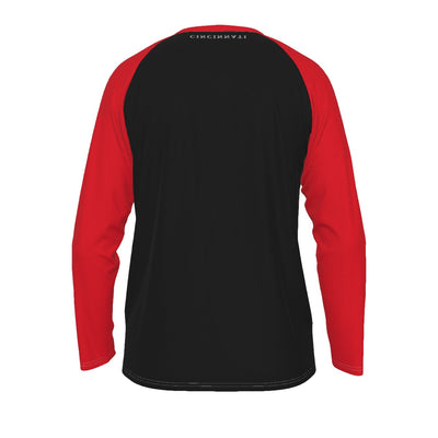 Universidad de Cincinnati - Camiseta de manga larga con mangas raglán de los Bearcats