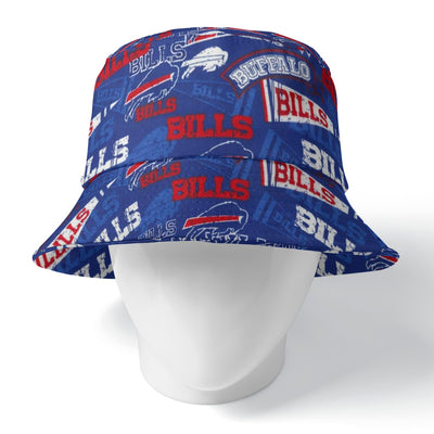 Buffalo Bills Reversible Bucket Hat with Double-Side Printing