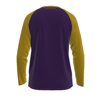 Universidad Estatal de Luisiana - Camiseta de manga larga con mangas raglán de los Tigers