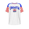 CROATIA Euro football team O-neck Short Sleeve T-shirt