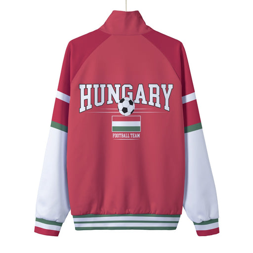 Magyar Nemzeti Labdarúgó Csapat Dzseki – Retro Stílusú Uniszex Állógalléros Játékos Dzsek Hungary fo