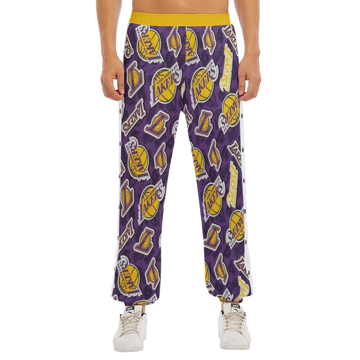 Pantalones deportivos de baloncesto de la NBA de Los Ángeles Lakers