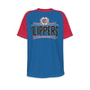 Camiseta de manga corta raglán de baloncesto de la NBA de Los Angeles Clippers