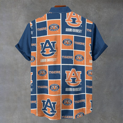 Auburn University - Tigers Shirt|110GSM Imitation Flax