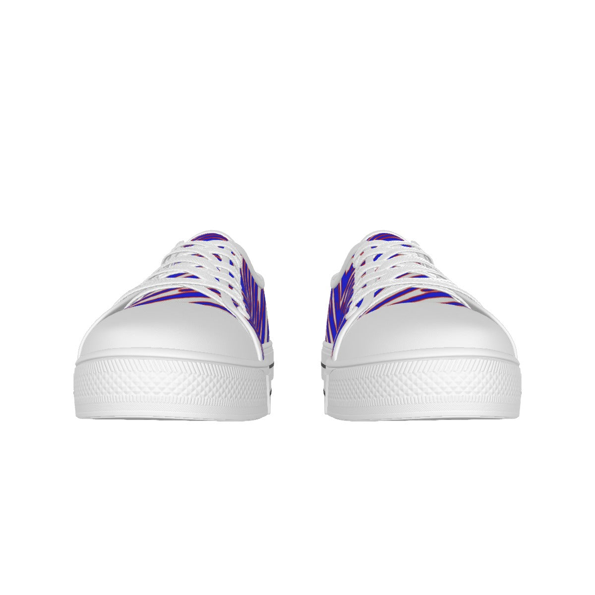 Zapatillas de lona con suela blanca y estampado de cebra de los Buffalo Bills de la NFL