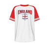 Camiseta de manga corta con cuello redondo de la selección nacional de fútbol de Inglaterra