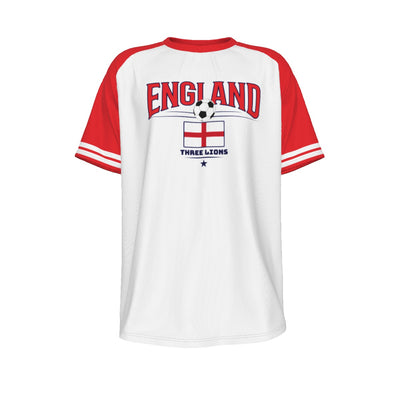 ENGLAND Euro national football team O-neck Short Sleeve T-shirt