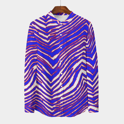Camisa de cuello alto y manga larga para hombre de los Buffalo Bills de la NFL | Lino sintético de 110 g/m²
