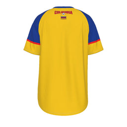 Camiseta del equipo nacional de futbol Colombia O-neck Short Sleeve T-shirt
