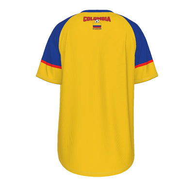 Camiseta del equipo nacional de futbol Colombia O-neck Short Sleeve T-shirt