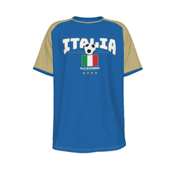 ITALIA Euro football team O-neck Short Sleeve Italy T-shirt