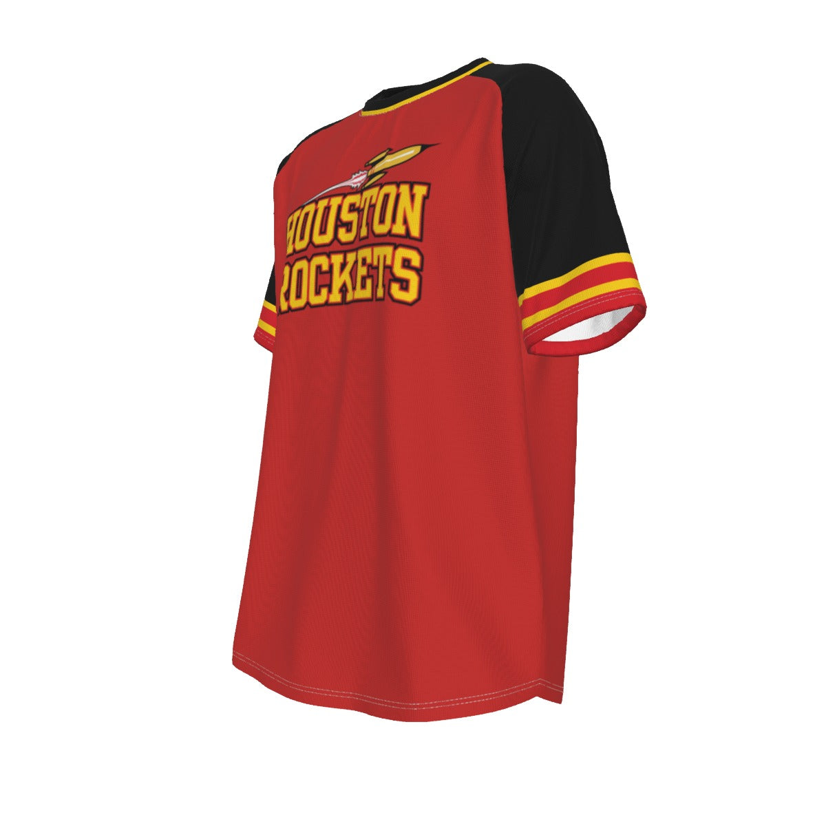 Camiseta de manga corta raglán de baloncesto de la NBA de los Houston Rockets