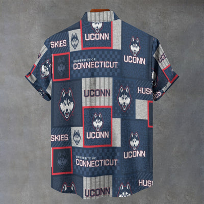 University of Connecticut - Huskies Shirt|110GSM Imitation Flax
