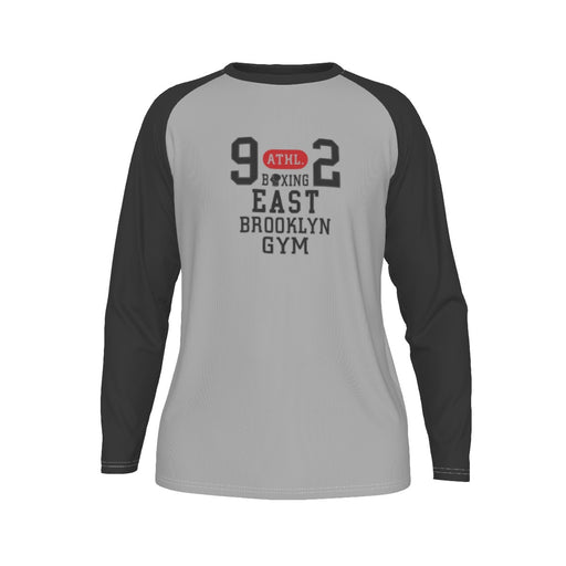 92 East Brooklyn Boxing Gym Men's Long Sleeve T-shirt With Raglan Sleeve baseball style tee