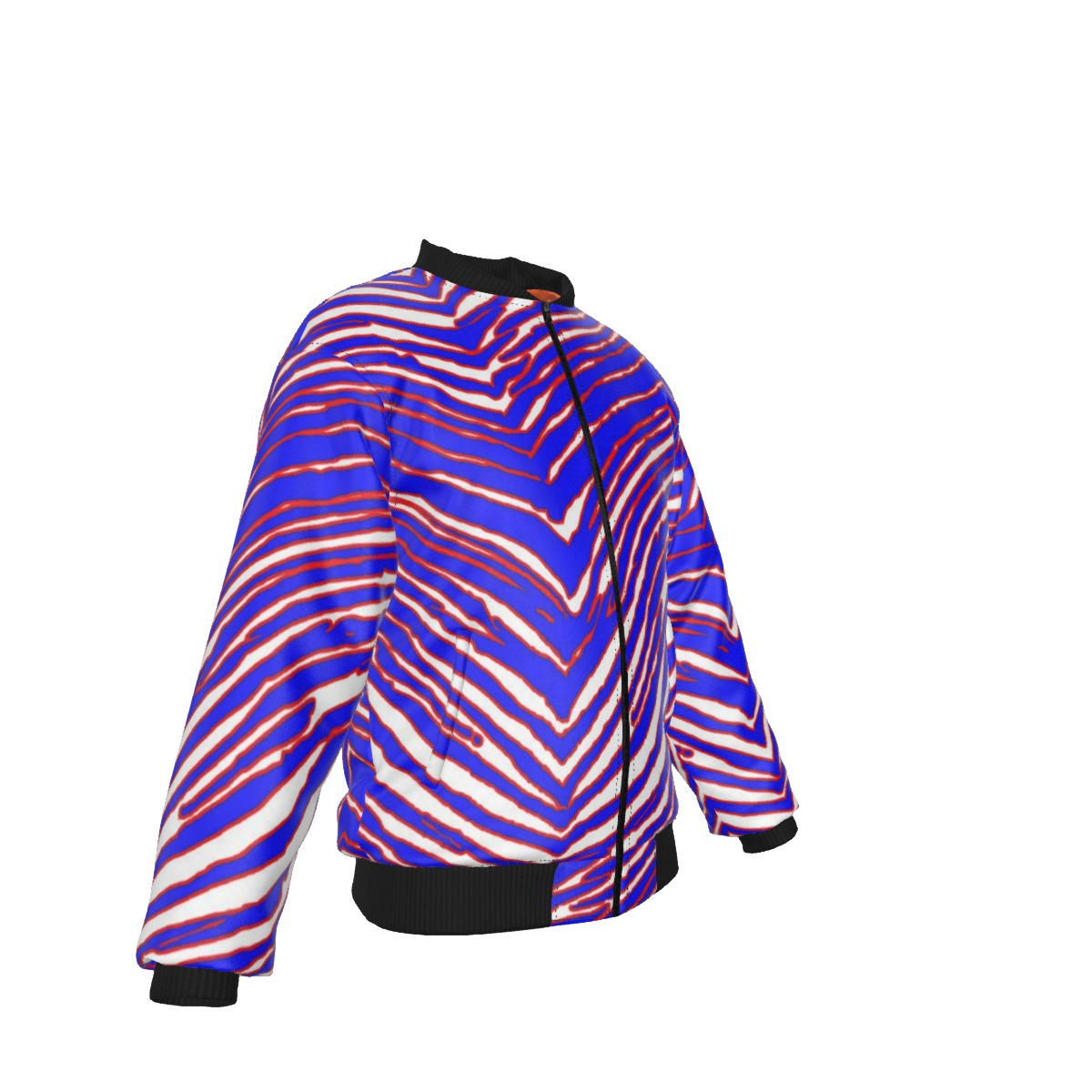 Buffalo Bills zubaz Bomber Jacket With with Sleeve Pocket