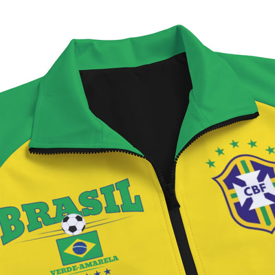 Chaqueta de cuello alto de la selección brasileña de fútbol - Chaqueta de fútbol de BRASIL