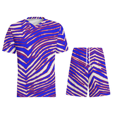Conjunto de camiseta deportiva infantil con estampado de cebra de los Buffalo Bills de la NFL