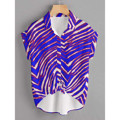 Camiseta de fútbol americano de la NFL Buffalo Bills con estampado de cebra para mujer (talla grande)