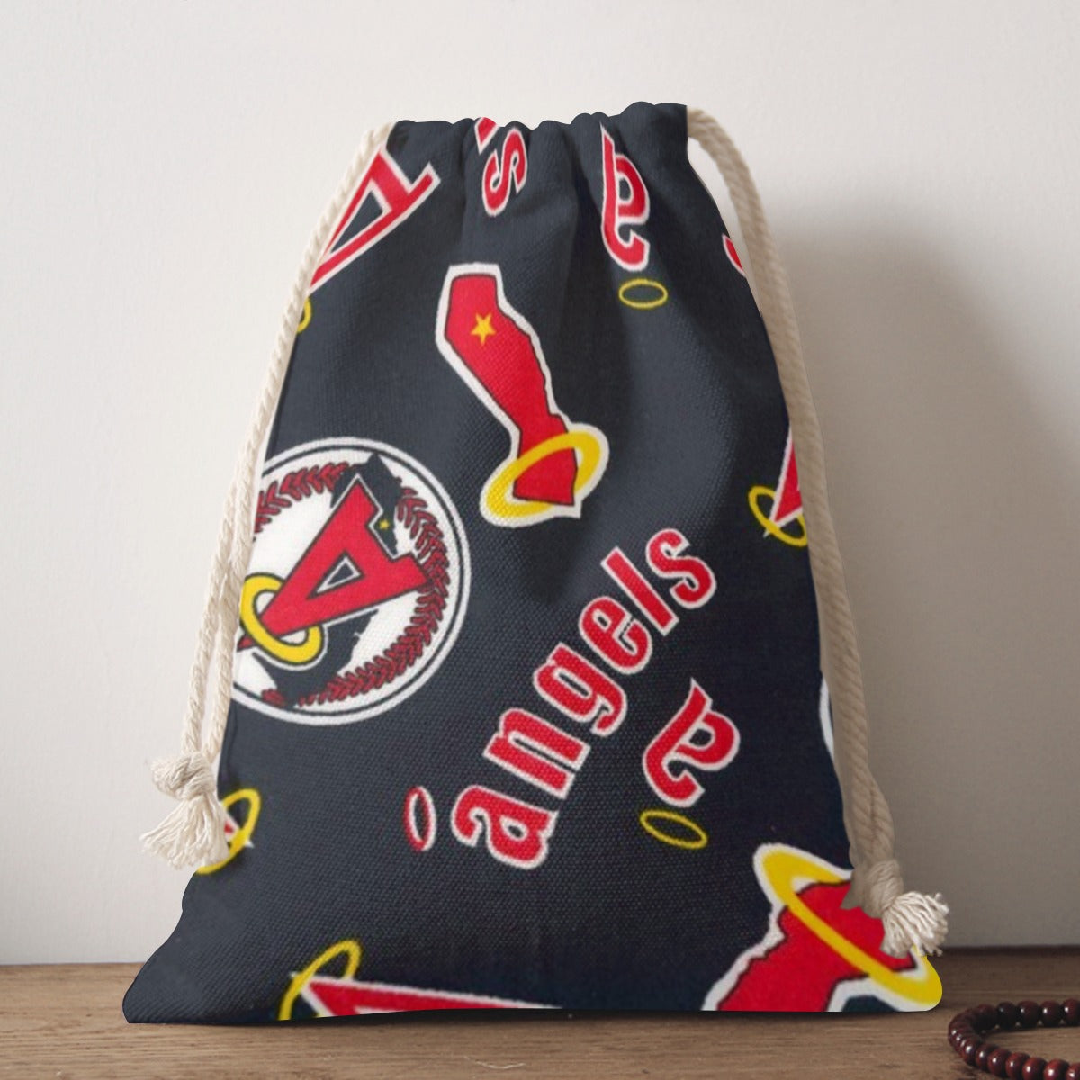 Bolsa de decoración o almacenamiento con impresión a doble cara de Los Angeles Angels