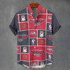 Atlanta Hawks NBA basketball Stand Collar Shirt|110GSM Imitation Flax
