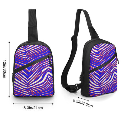 Bolsa de pecho plegable con estampado de cebra de los Buffalo Bills de la NFL 