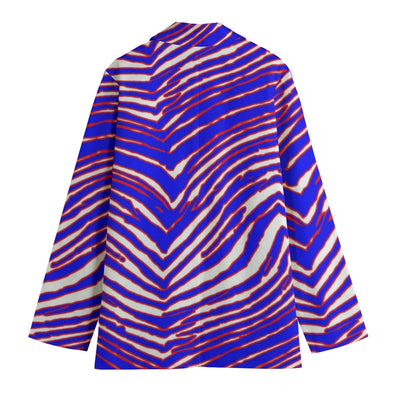 Chaqueta informal con estampado de cebra de los Buffalo Bills de fútbol americano de la NFL