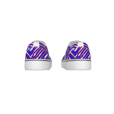 Zapatillas sin cordones con estampado de cebra de los Buffalo Bills de la NFL