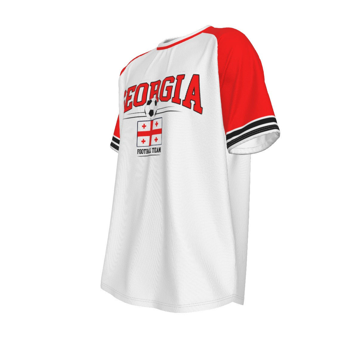 Camiseta de manga corta con cuello redondo de la selección europea de fútbol de GEORGIA
