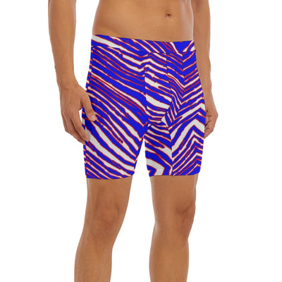 Calzoncillos bóxer largos para hombre con estampado de cebra de los Buffalo Bills de la NFL