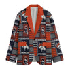 Denver Broncos Flat Lapel Collar Blazer