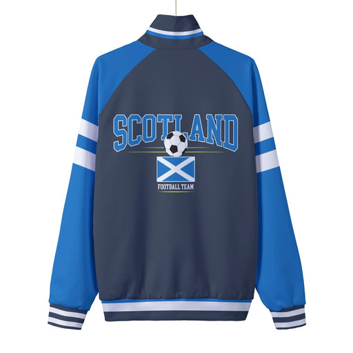 Scotland National Football Team Retro Jacket – Classic Unisex Stand Collar Design in National Color