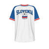 Camiseta de manga corta con cuello redondo de la selección de fútbol de la Eurocopa de ESLOVENIA