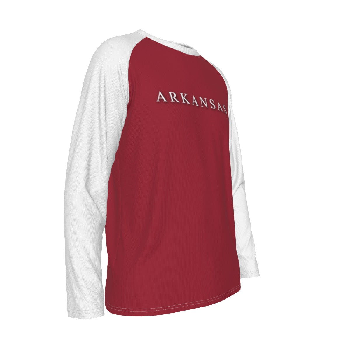 Universidad de Arkansas - Camiseta de manga larga con mangas raglán de los Razorbacks