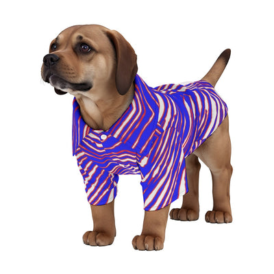 Camisa hawaiana para mascota con estampado de cebra de los Buffalo Bills de la NFL