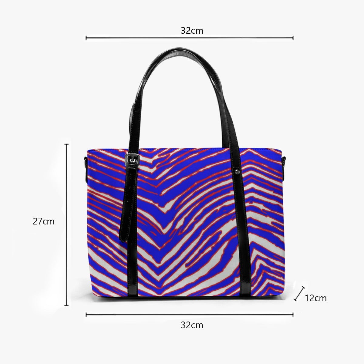 Nfl Football Buffalo Bills zubaz zebra print  Women's Tote Bag With Adjustable Handle