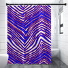 Nfl Football Buffalo Bills zubaz zebra print  Shower curtain 90(gsm)