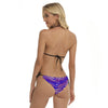 Traje de baño bikini con tirantes para mujer con estampado de cebra de los Buffalo Bills de la NFL