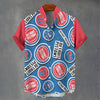 Detroit Pistons Stand Collar Shirt|110GSM Imitation Flax