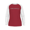 Universidad de Arkansas - Camiseta de manga larga con mangas raglán de los Razorbacks