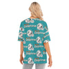 Miami Dolphins Women's Short Sleeve Hem Split T-Shirt