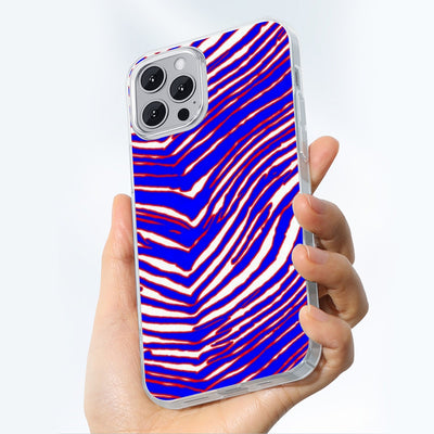Nfl Football Buffalo Bills zubaz zebra print   iPhone 14 15 Series Mobile Phone Case | TPU