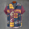 Cleveland Cavaliers Nbs basketball fans Stand Collar Shirt|110GSM Imitation Flax