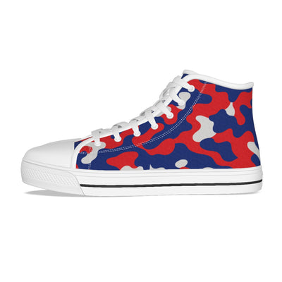 Zapatillas de lona con los colores del equipo Buffalo Bills en camuflaje