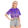 Camiseta corta con estampado de cebra de los Buffalo Bills de la NFL para mujer | Algodón de 190 g/m²