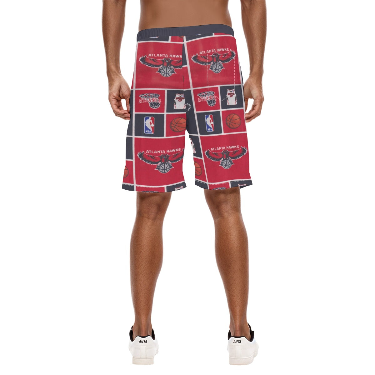 Pantalones cortos de baloncesto de la NBA de los Atlanta Hawks con bolsillo