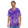 Camiseta de manga corta con cuello redondo y estampado de cebra de los Buffalo Bills de la NFL