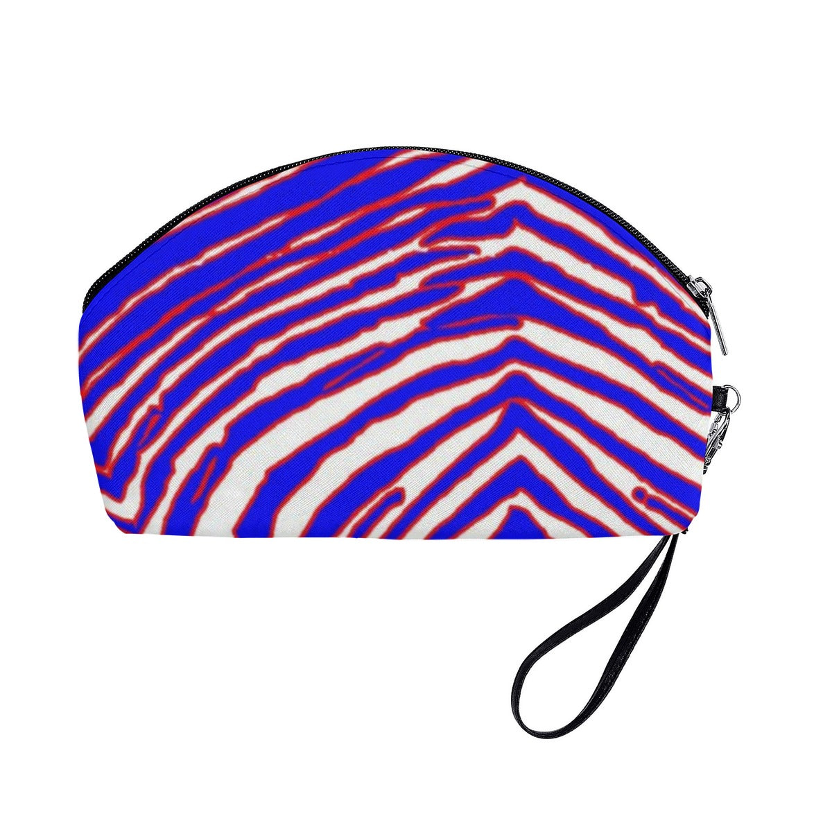 Bolsas de cosméticos curvas con estampado de cebra de los Buffalo Bills de la NFL