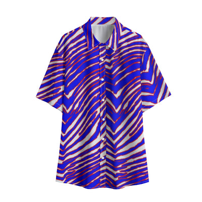 Camiseta de manga corta para hombre con estampado de cebra de los Buffalo Bills de la NFL