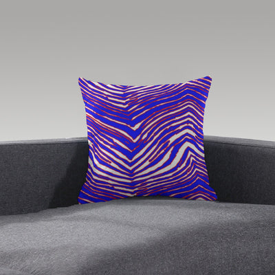 Nfl Football Buffalo Bills zubaz zebra print   Short Plush Pillow
