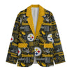 Pittsburgh Steelers Flat Lapel Collar Blazer